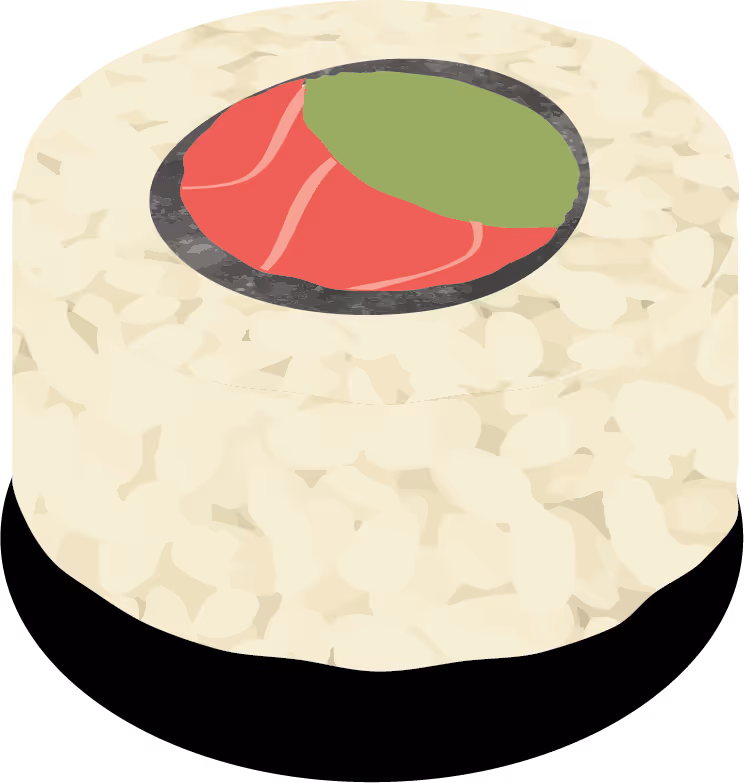 Illustration der Sushi Sorte "Inside Out"