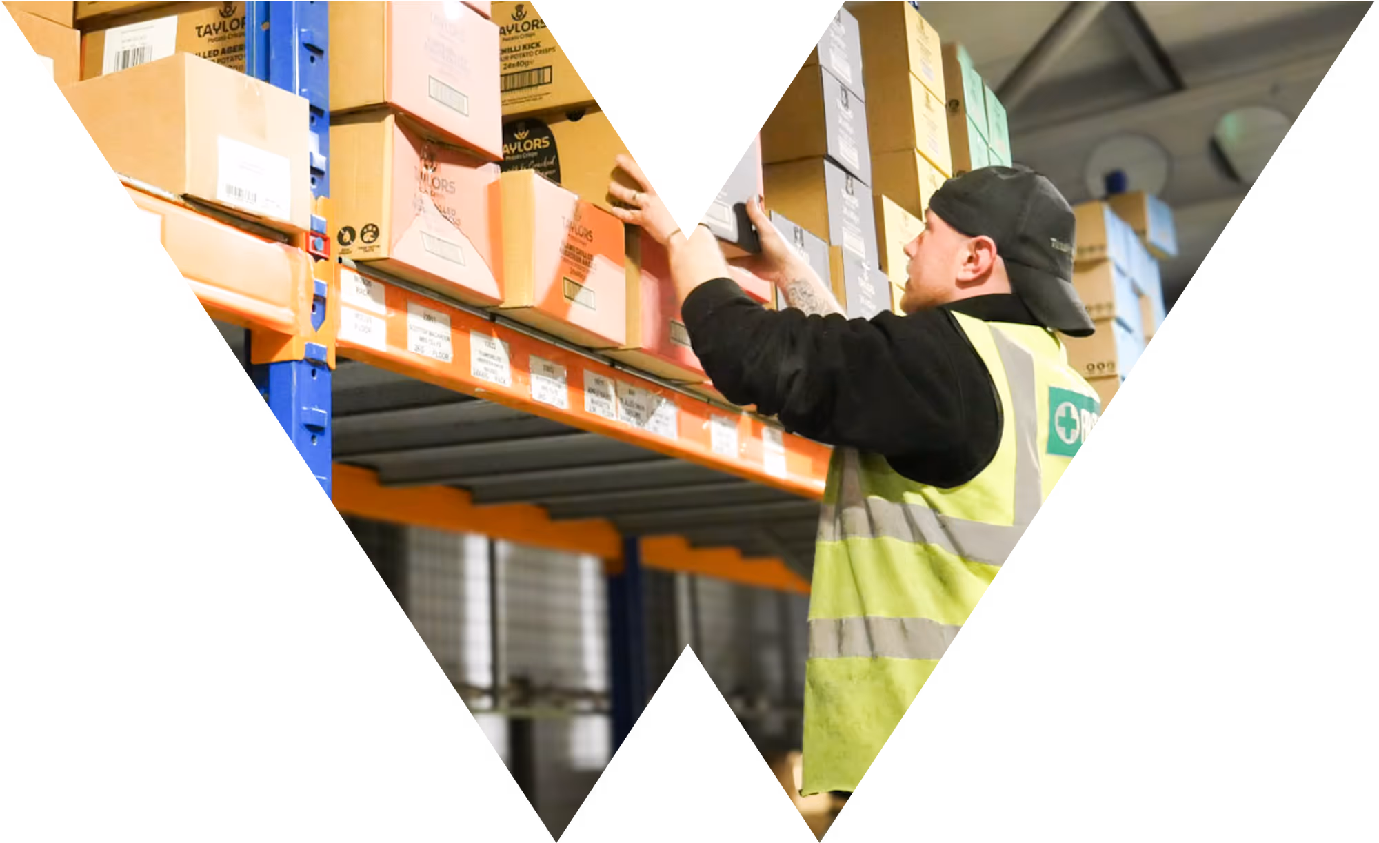 SWA Man Stacking Wholesale Shelves