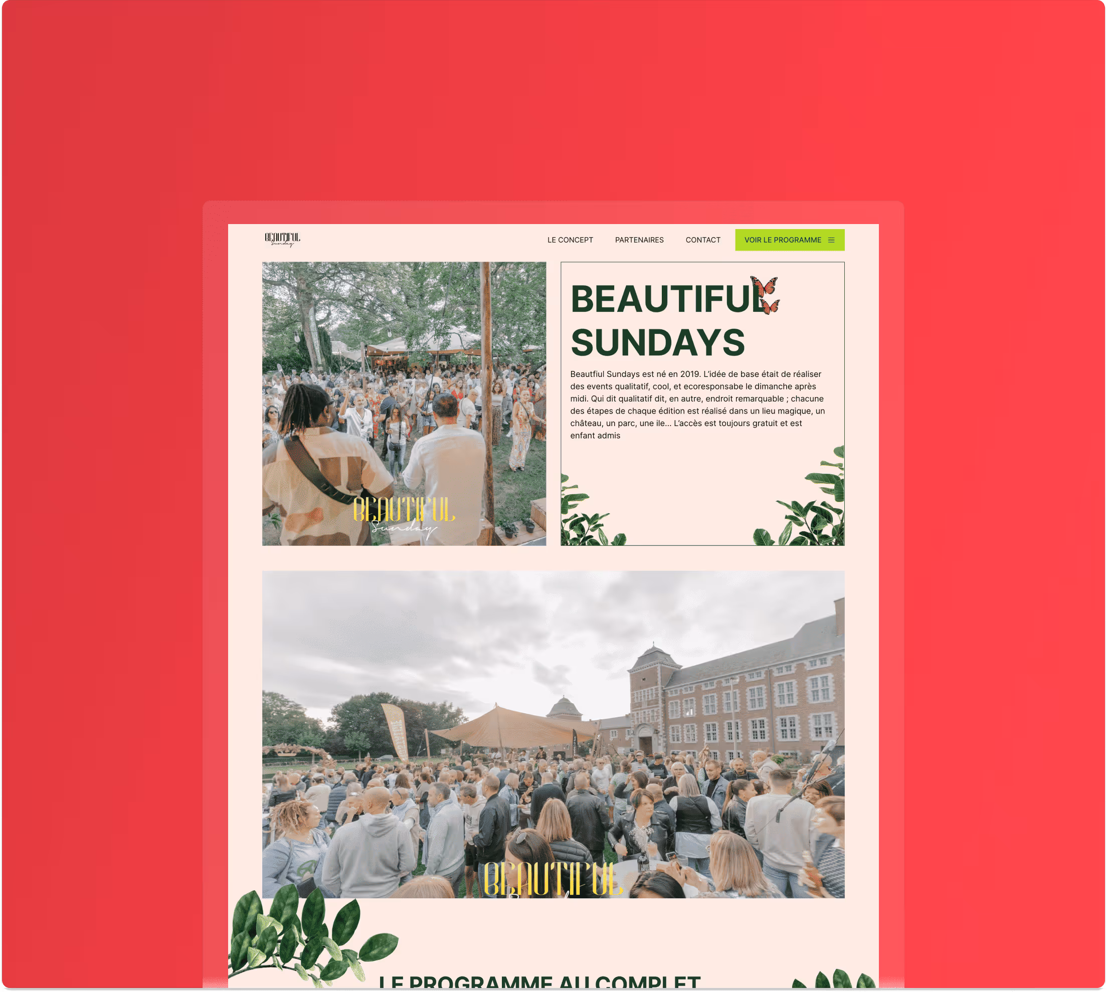 Projet pour le Beautiful Sunday