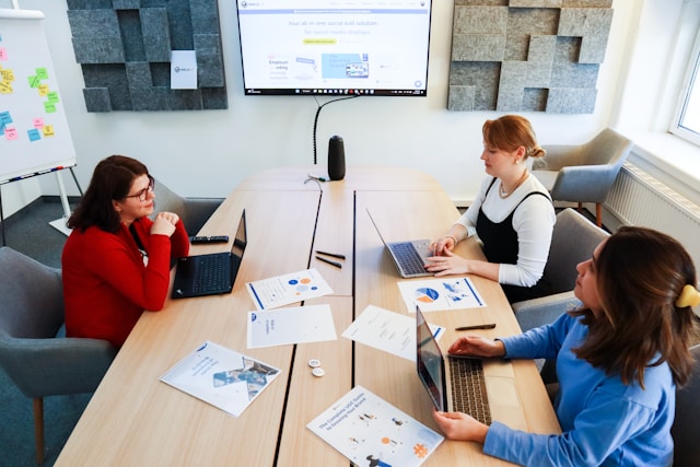 Group discussing strategy