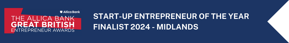 Start-Up Entrepreneur Of The Year Finalist 2024 - Midlands Banner