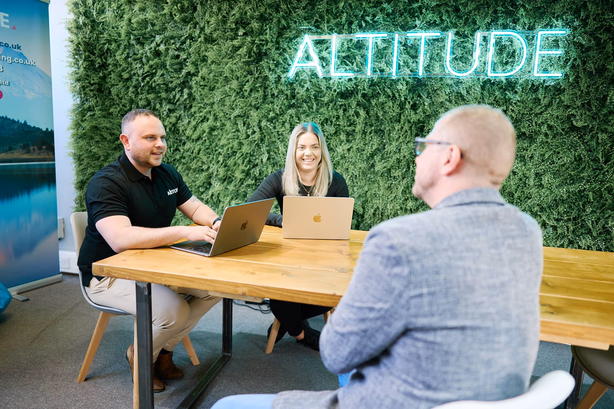 Altitude Team With a Client