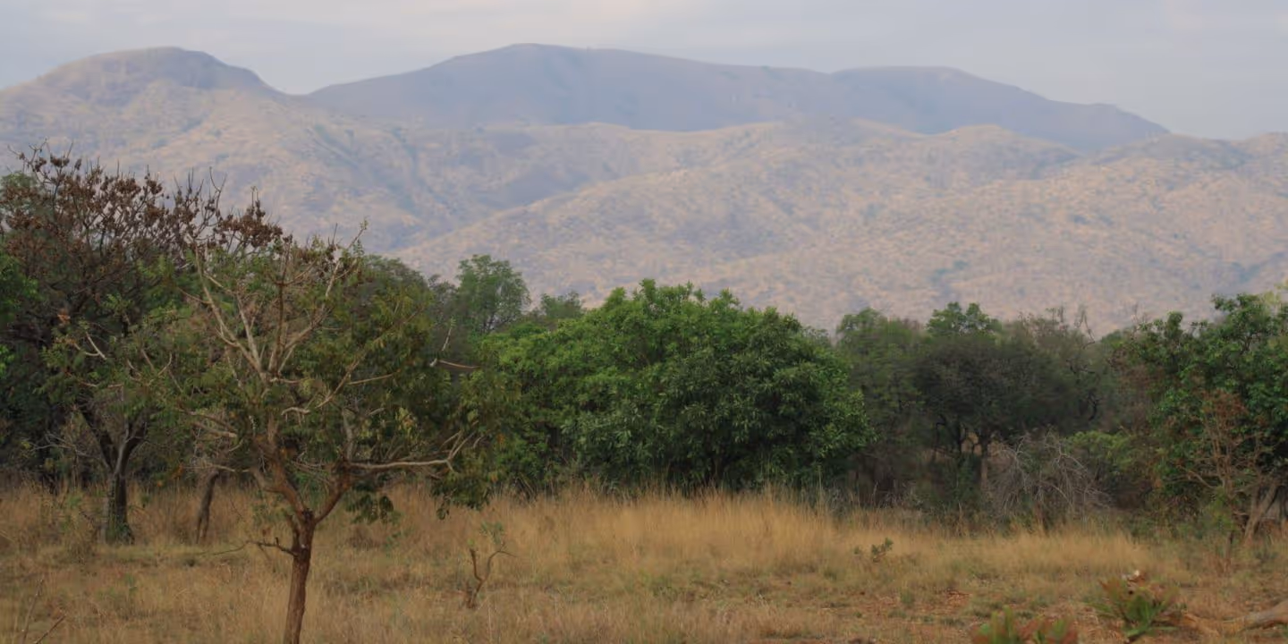 Landskap nær Kamashi, Etiopia