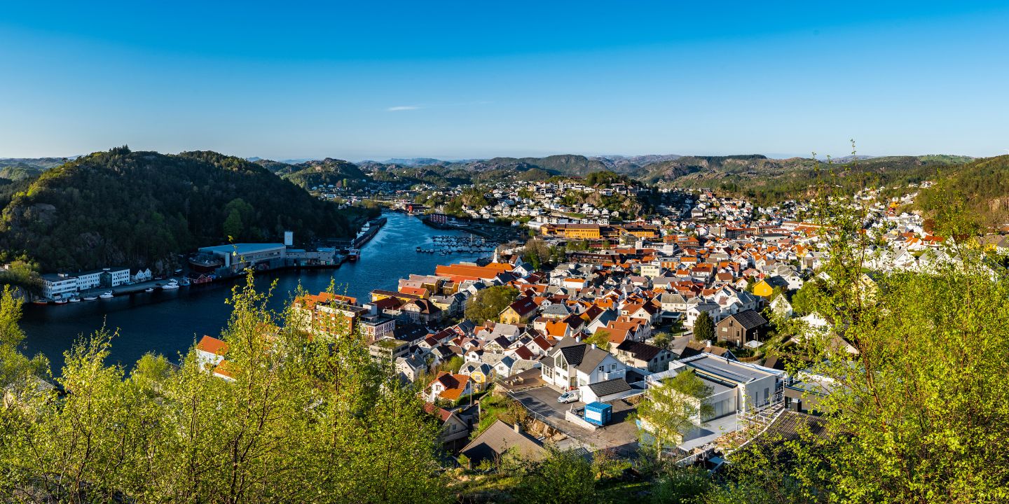 Oversiktsbilde over Egersund