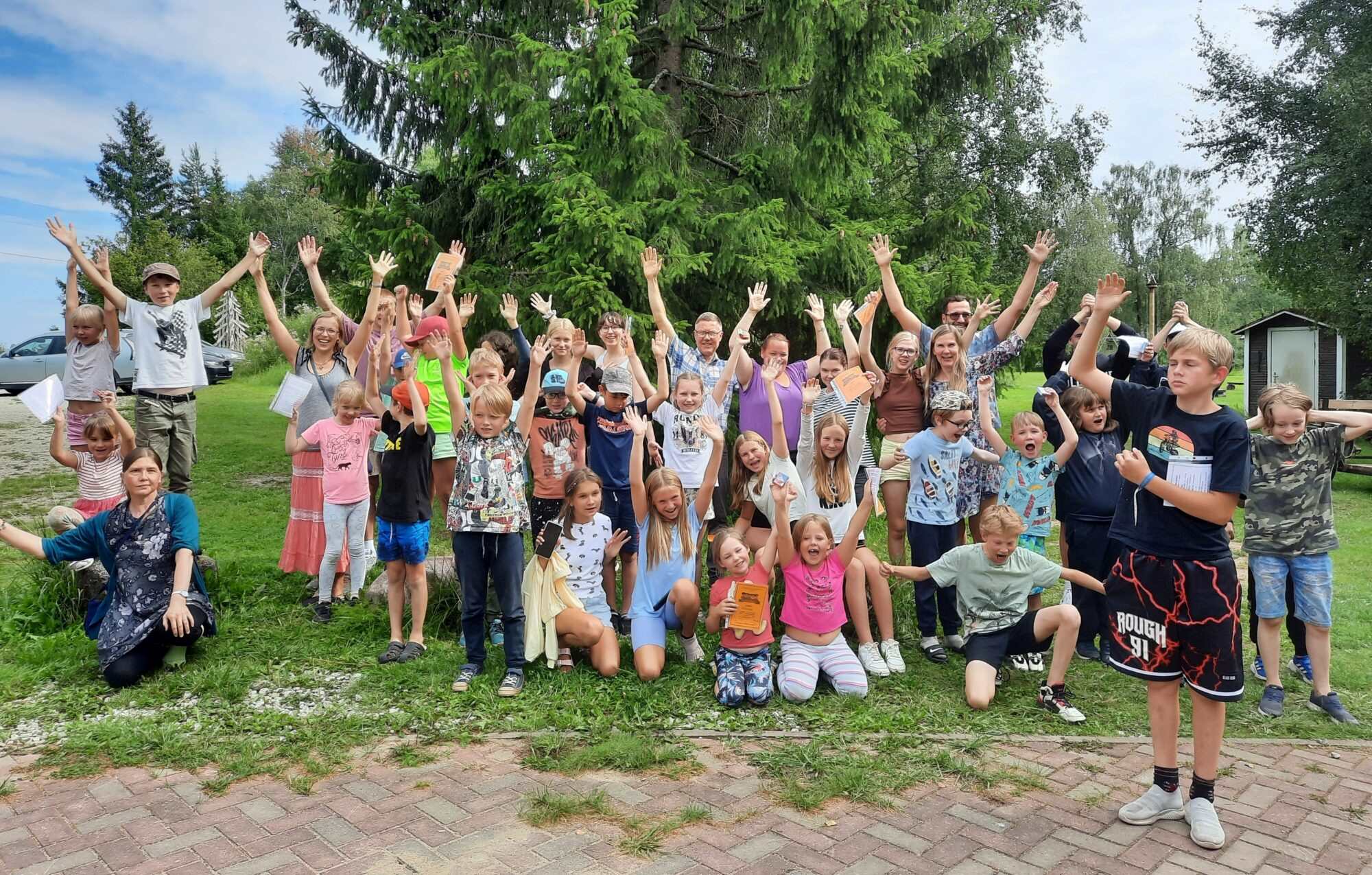 Deltakere ved barneleir i Saku, Estland i 2023.