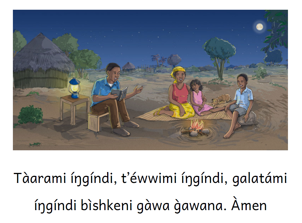 Bildet viser side i boka Fadervår