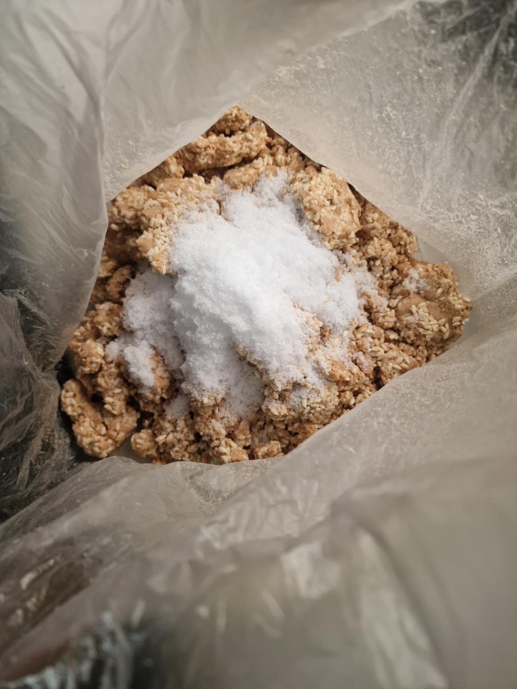 Bildet viser miso med salt