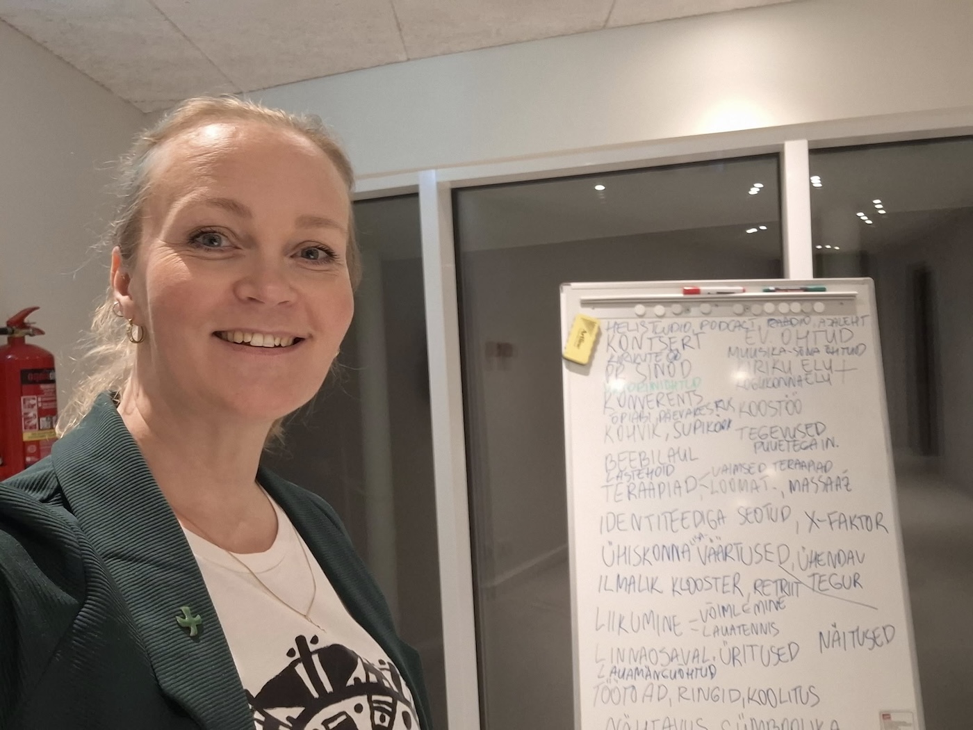 Bildet viser Jaana Maria som er menighetsrådsleder