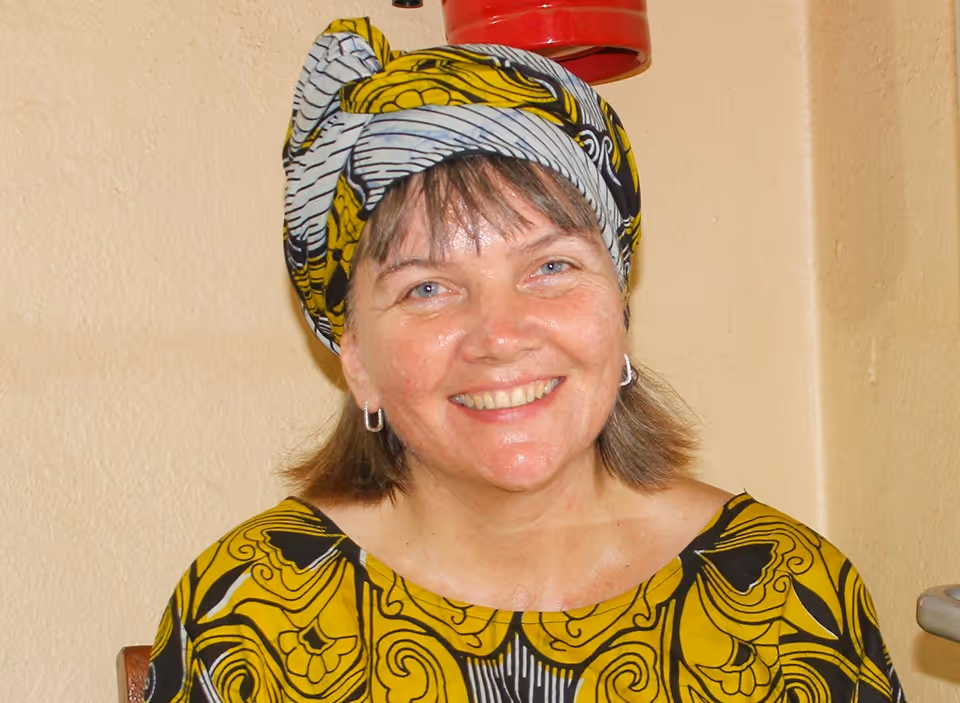 Bildet viser Stina Neergård i Mali