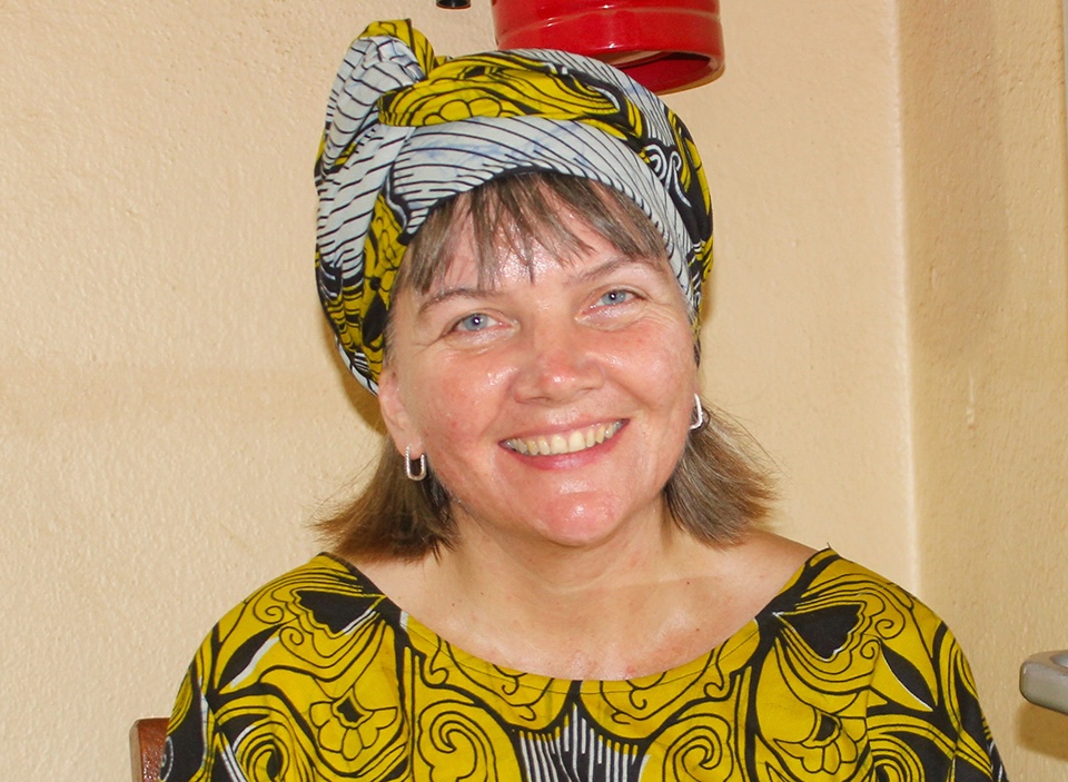 Bildet viser Stina Neergård i Mali