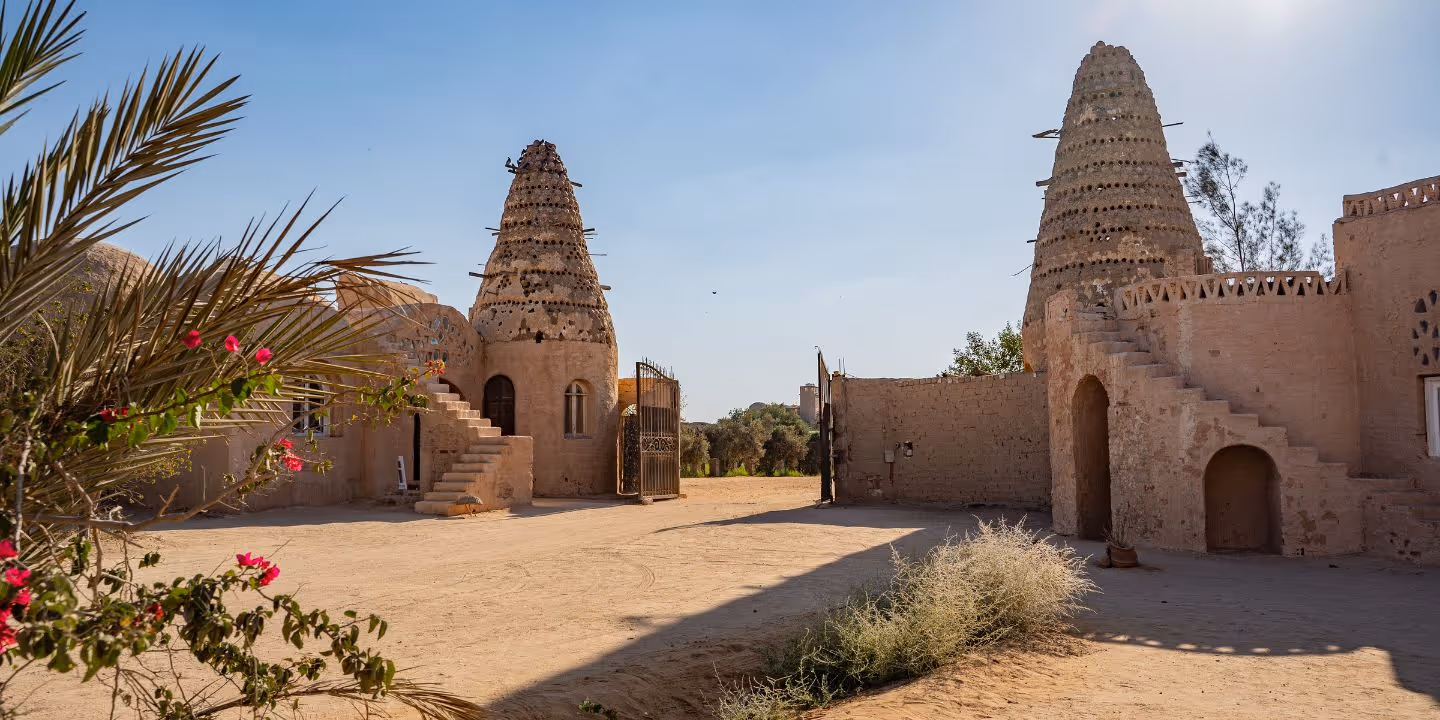 Bildet viser bygninger ved Anafora i Egypt