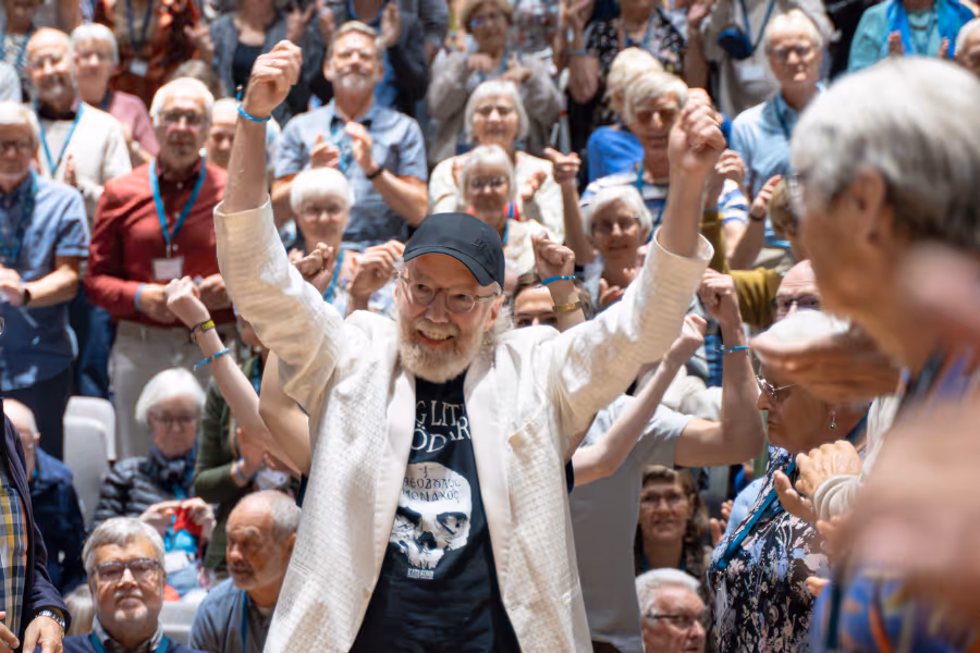 Bildet viser Tore Tomassen under NMS Sommerfest & Generalforsamling i Stjørdal i 2023