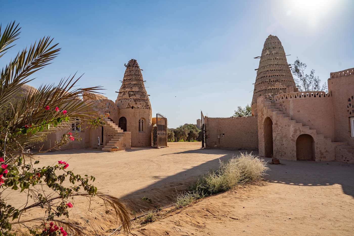 Bildet viser bygninger ved retreatsenteret Anafora i Egypt