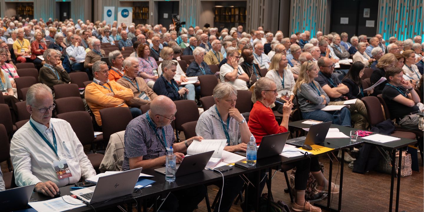 Bildet viser delegater under NMS sin generalforsamling