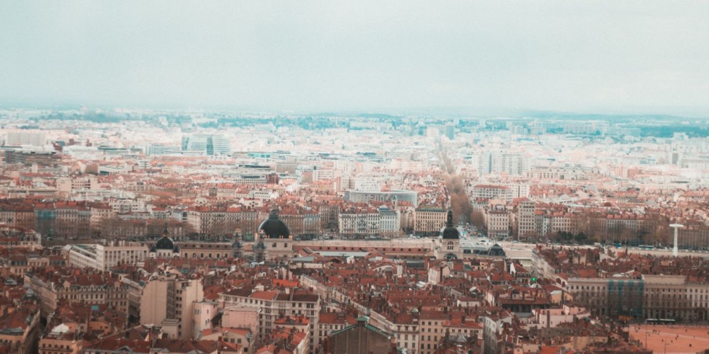 Bildet viser et oversiktsbilde over Lyon