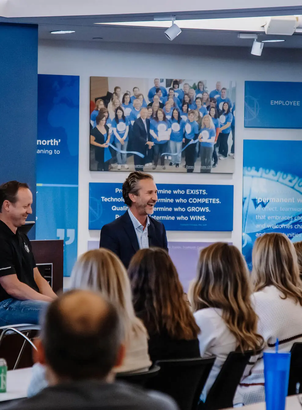 Photo of John Smith, CEO of TrueNorth at a conference