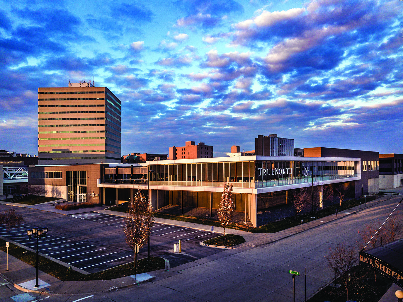 TrueNorth building scenic
