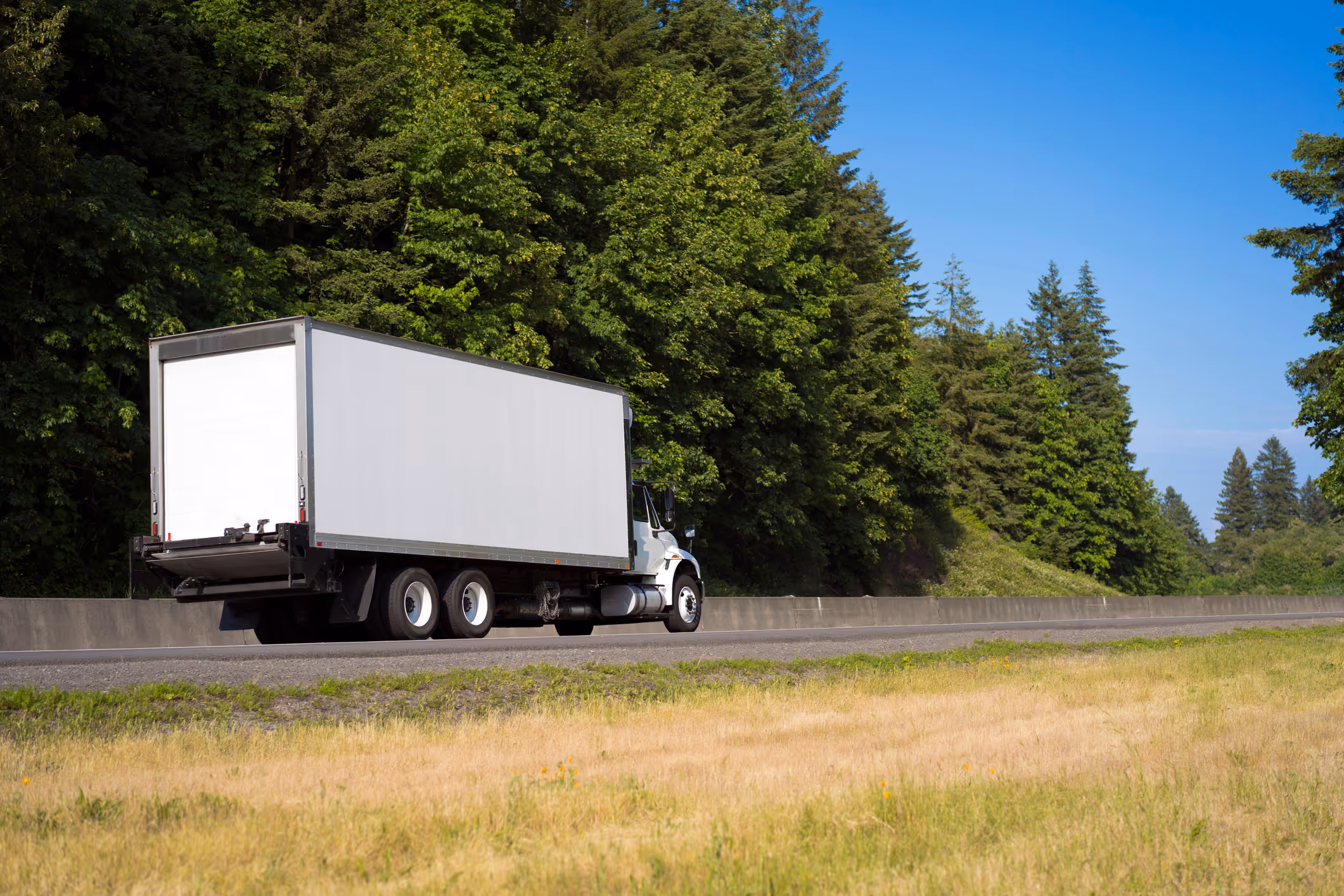 Photo of a truck on the road