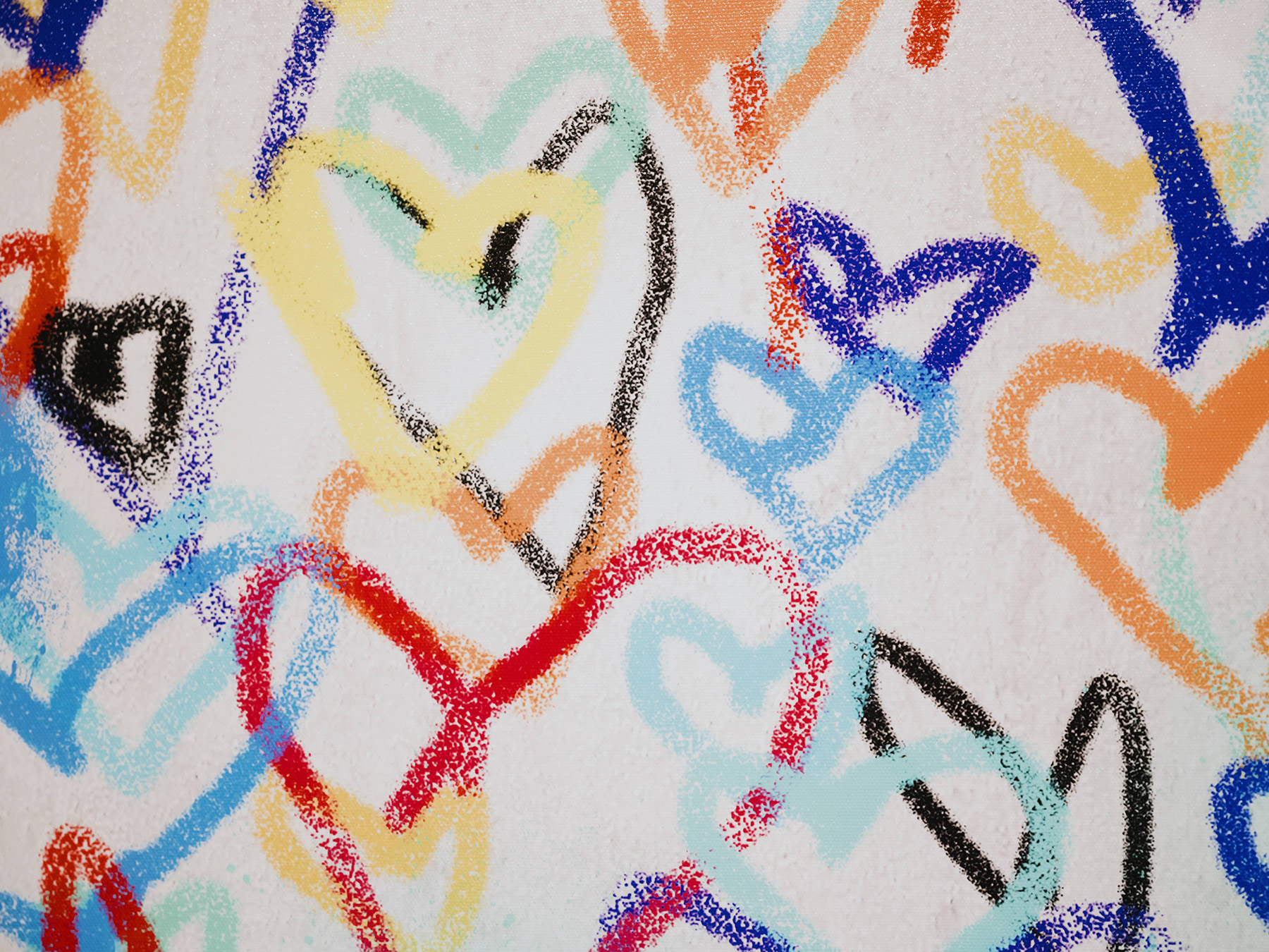 Photo of colorful hearts