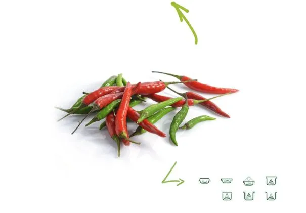 Piment rawit rouge/vert/mélange