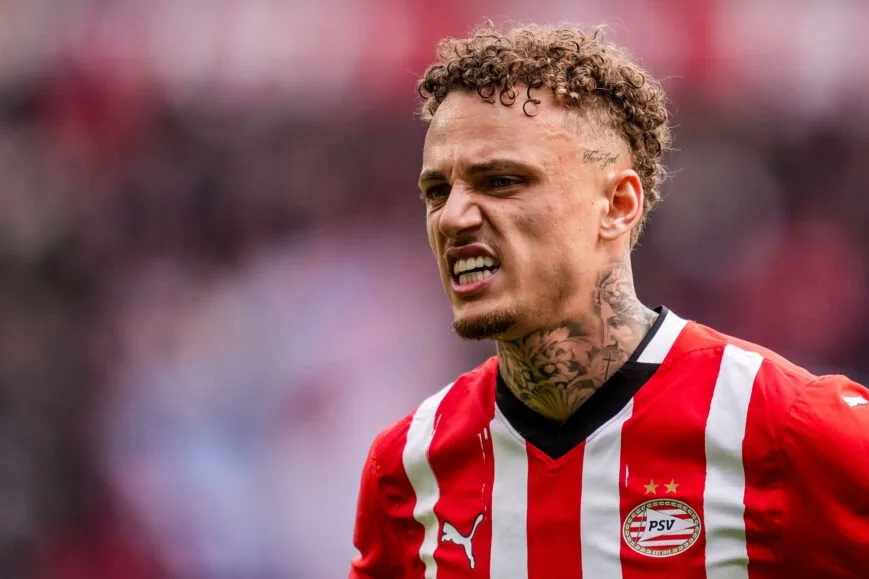 Professional soccer player in action during a match, representing transfer market dynamics