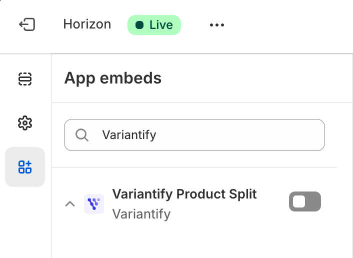disable app embed