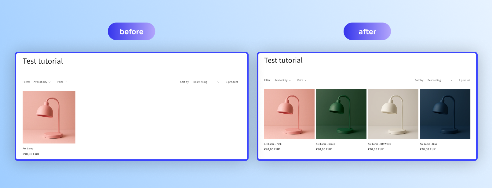 tutorial split variants