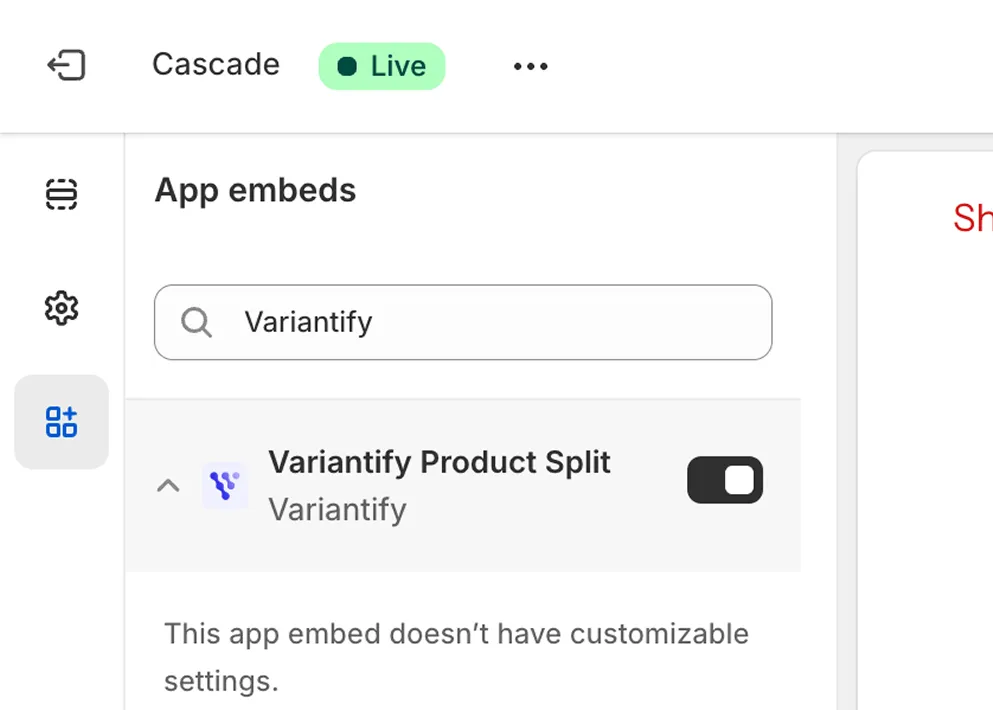 Activate Variantify in your theme