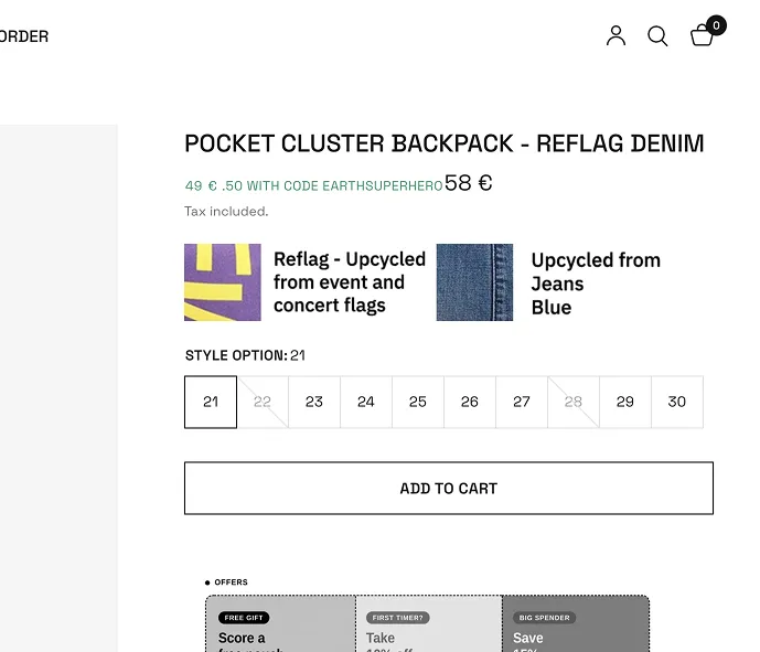 Variant display before Variantify