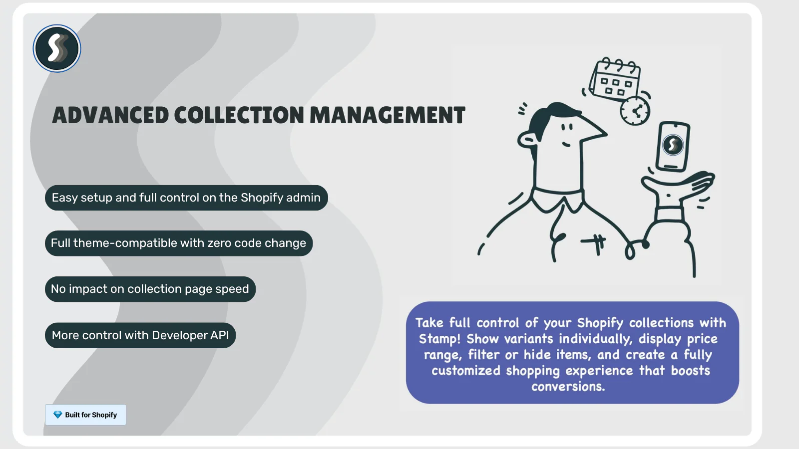 Stamp Shopify app — display variants on collection pages with smart sorting