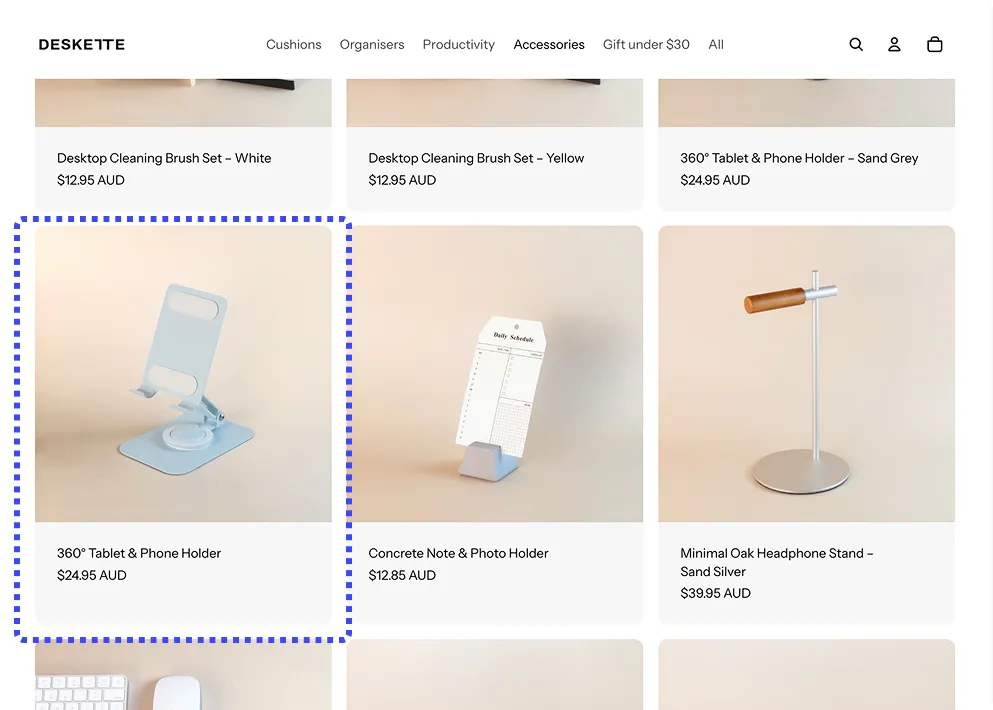 Variant display before Variantify
