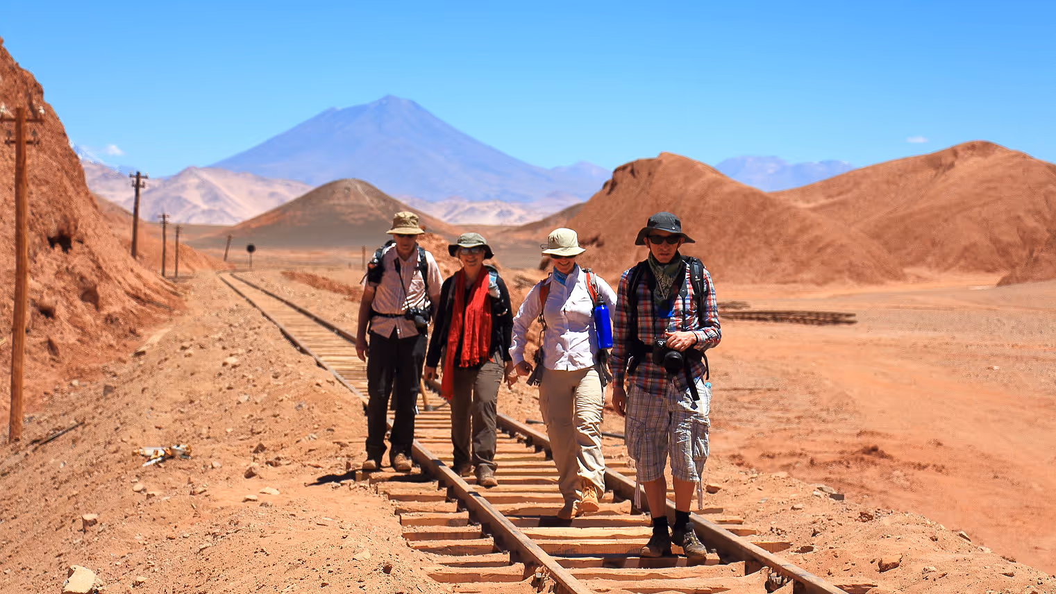 walking on rail road