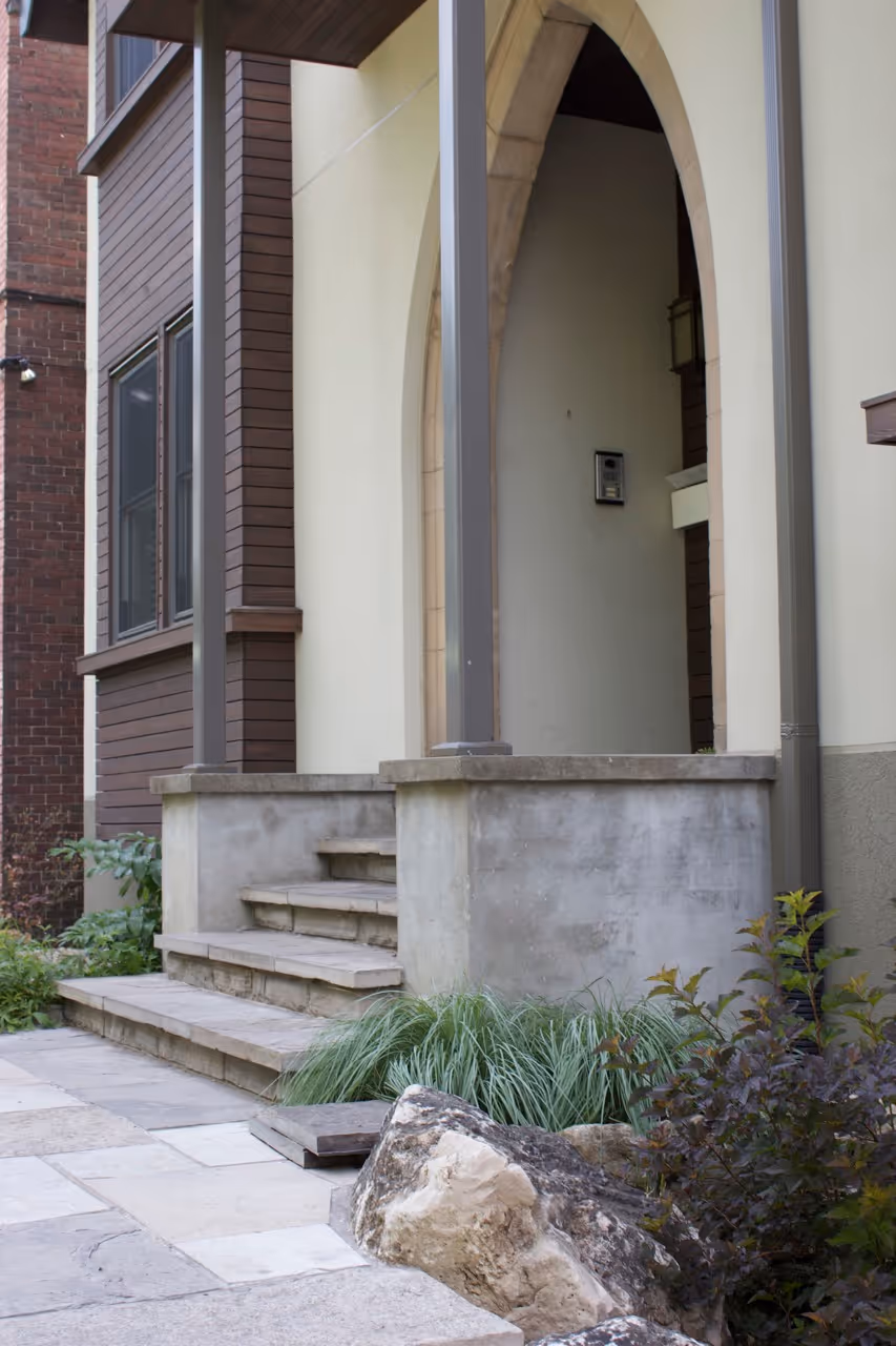 Stone entranceway 