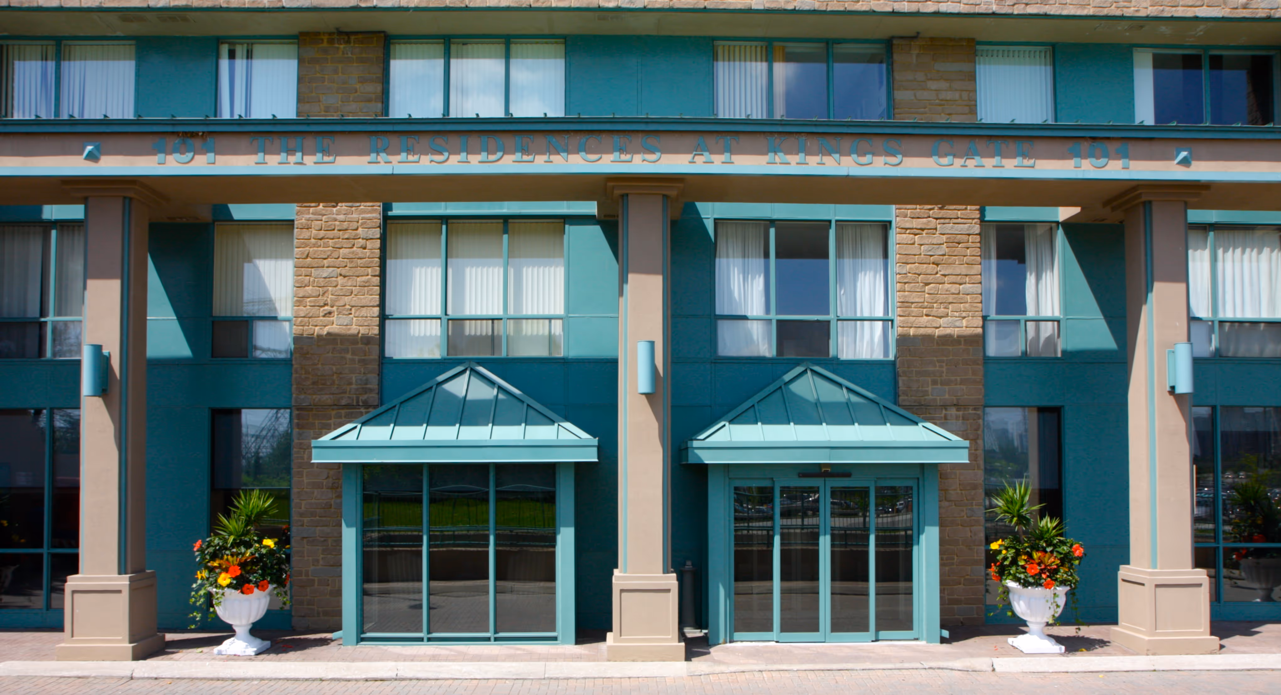 Urns at properties front door