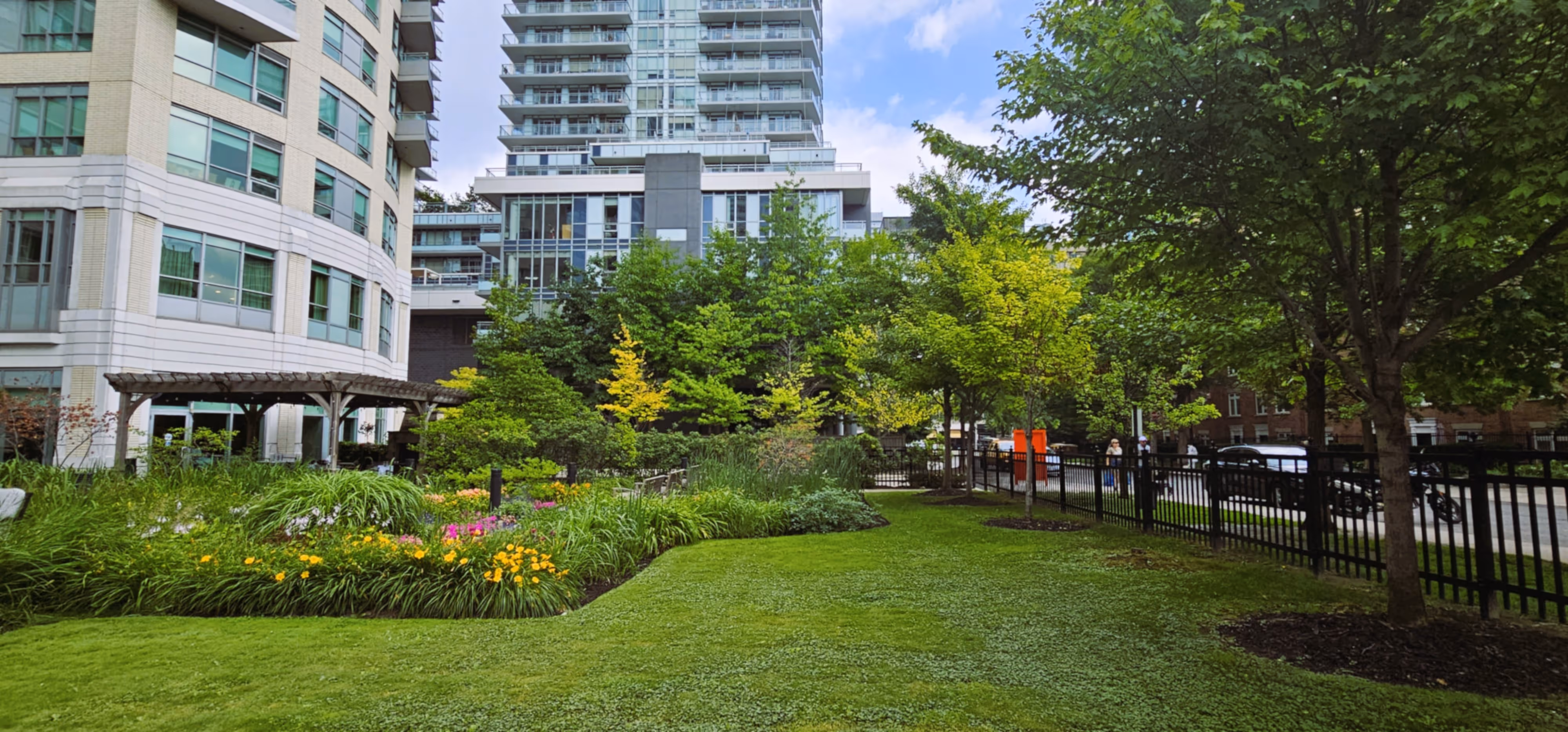 Garden Beds with large grasses