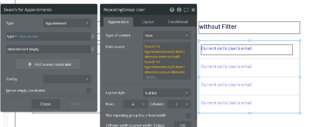 Bubble App Optimization