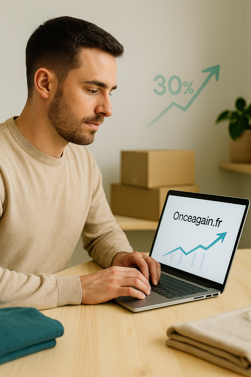 Vendeur vinted pro qui utilise le plugin shopify de DressKare