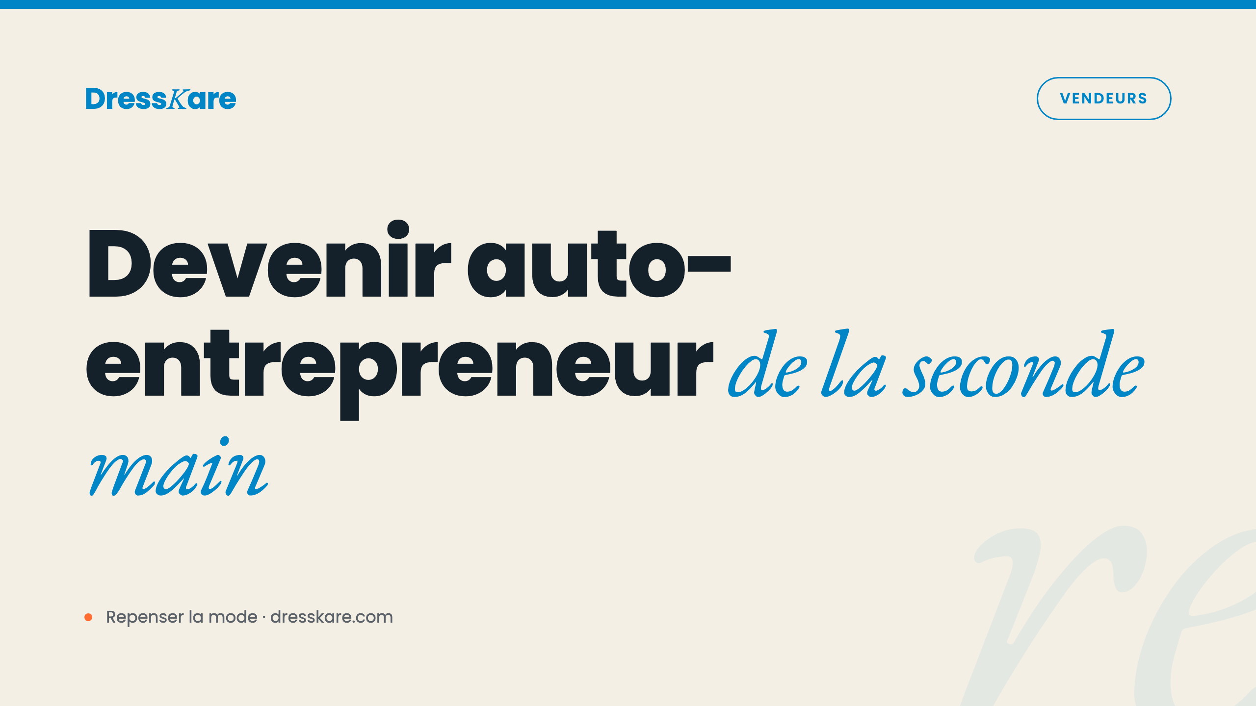 Devenir auto-entrepreneur en vente de vêtements de seconde main 2026
