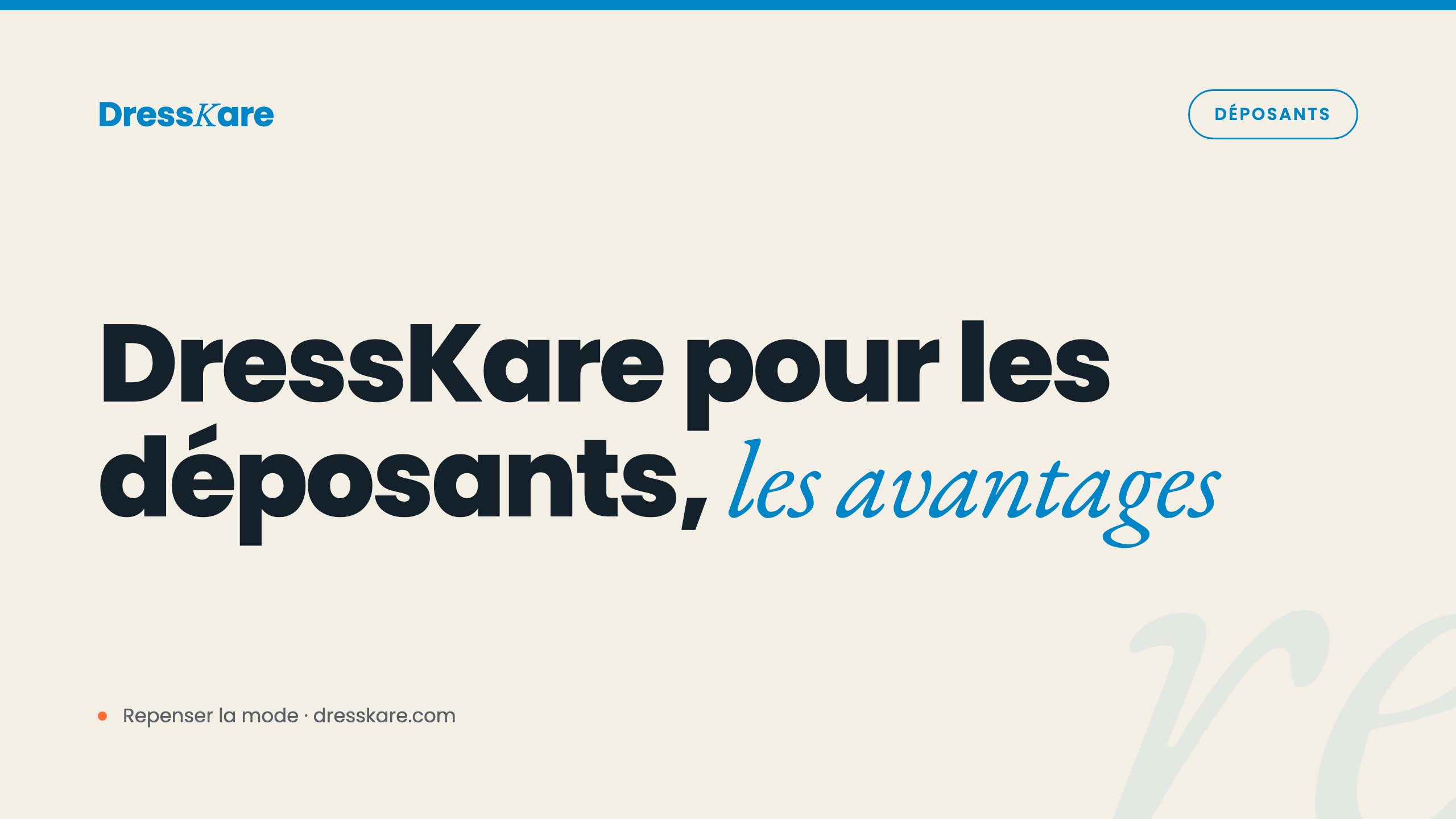 Les avantages de l'app DressKare pour les déposants