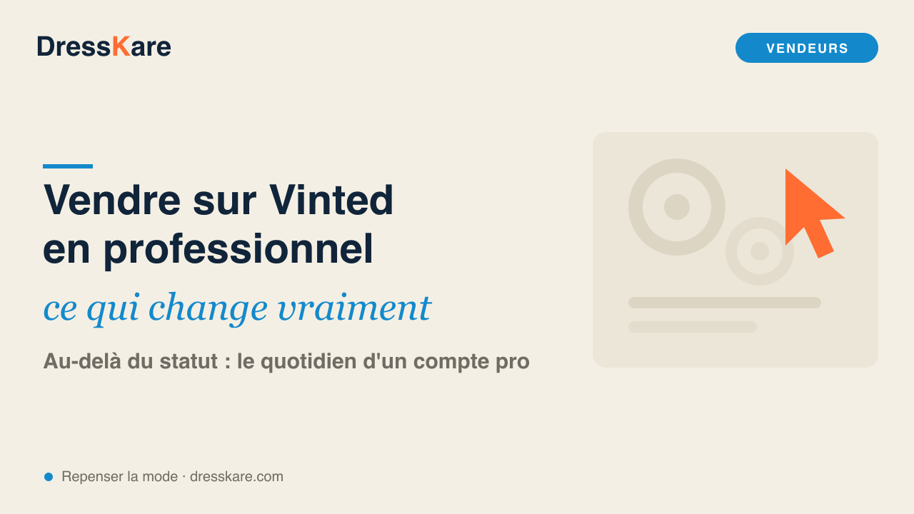 Vendre sur Vinted en professionnel : ce qui change vraiment - DressKare