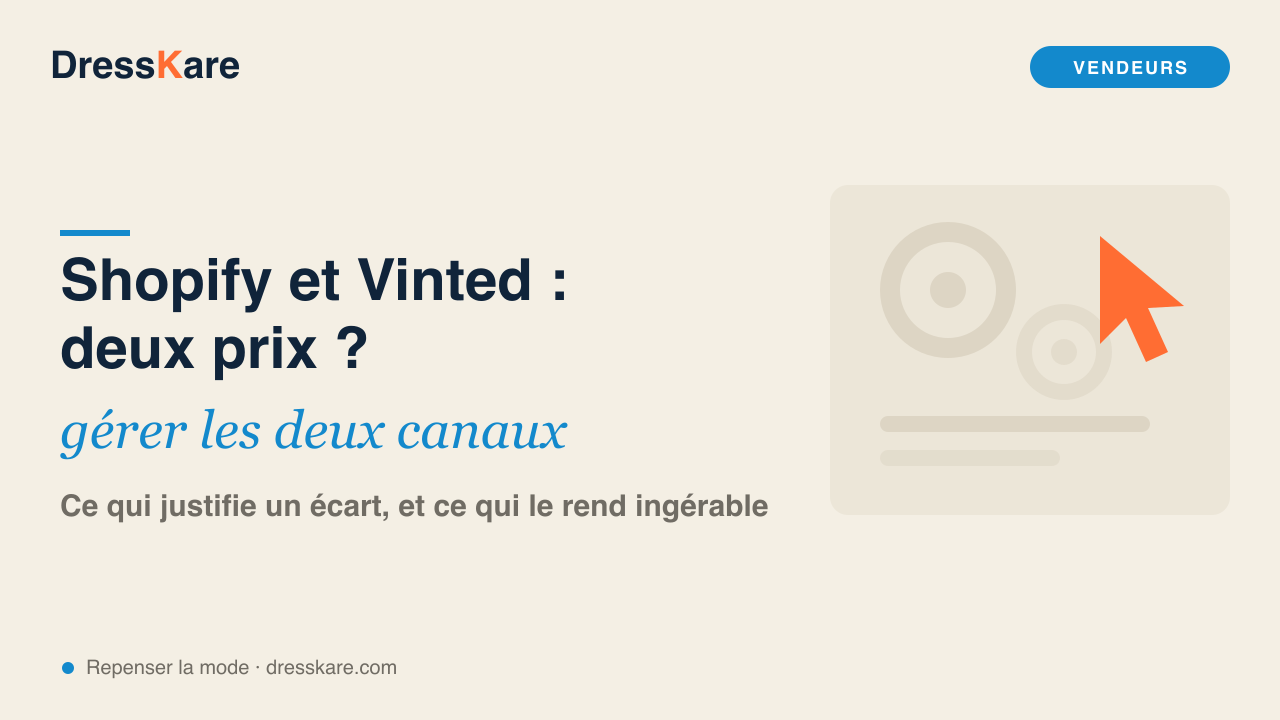 Prix différents entre Shopify et Vinted : gérer les deux canaux - DressKare