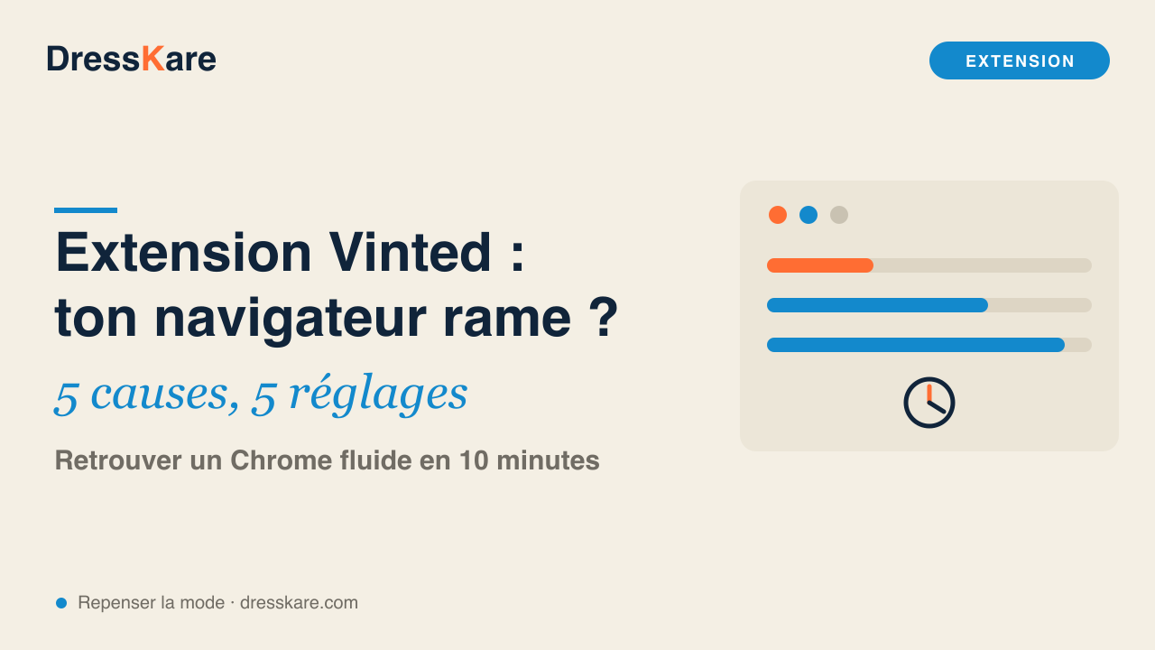 Extension Vinted qui ralentit ton navigateur : 5 causes et 5 réglages - DressKare