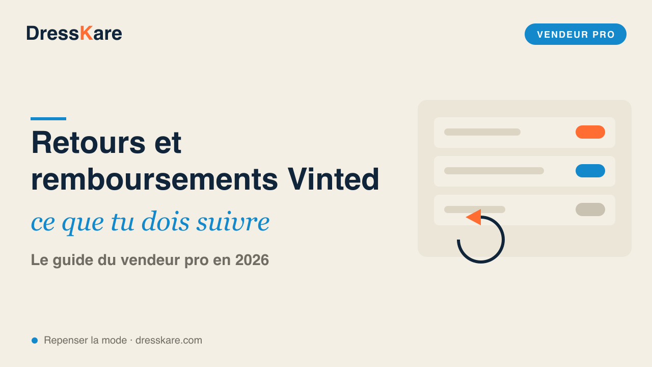 Retours et remboursements Vinted : ce que le vendeur pro doit suivre - DressKare