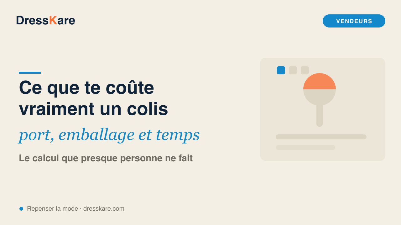 Ce que te coûte vraiment un colis : frais de port, emballage et temps - DressKare