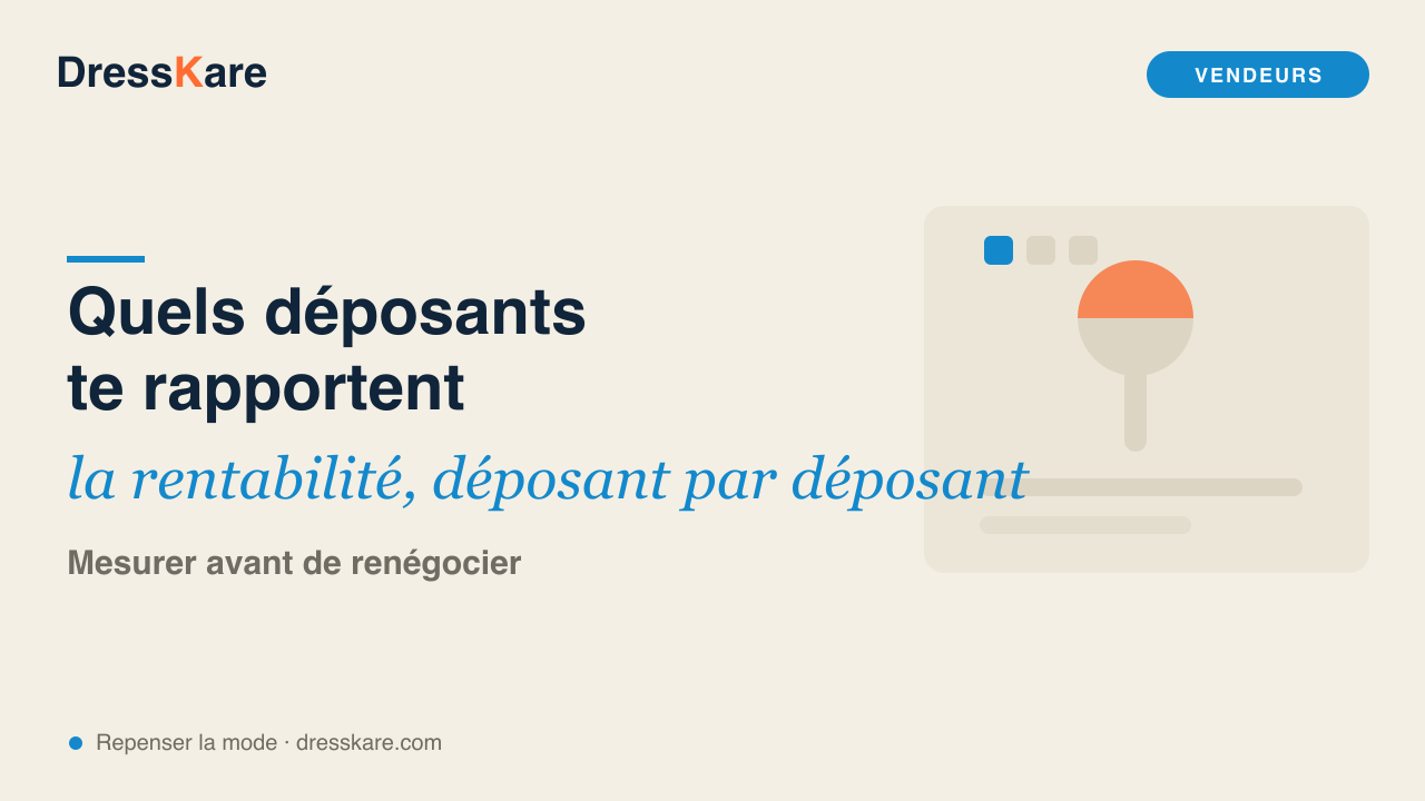Quels déposants te rapportent vraiment : mesurer la rentabilité par déposant - DressKare