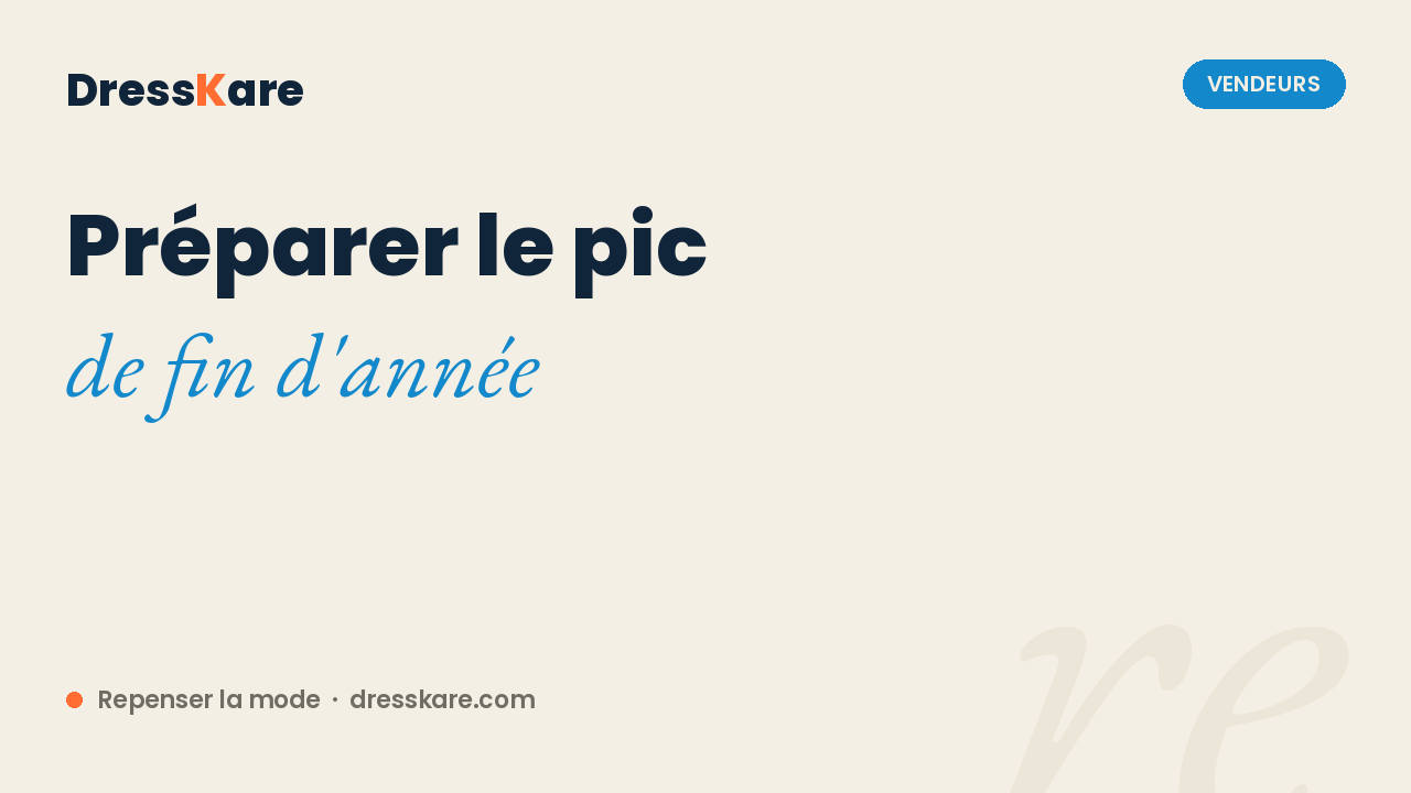 Préparer le pic de ventes de fin d'année quand on vend de la seconde main en professionnel