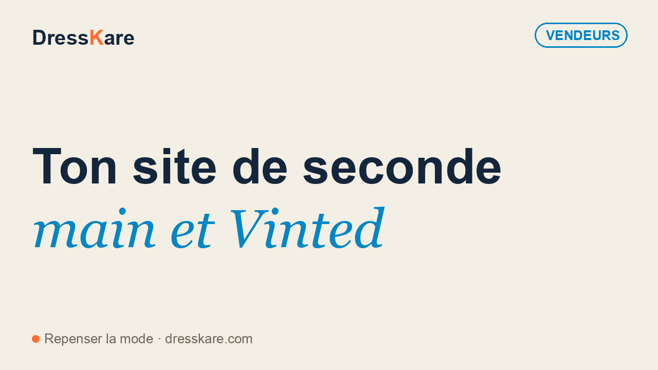 Site de seconde main et Vinted : un seul stock