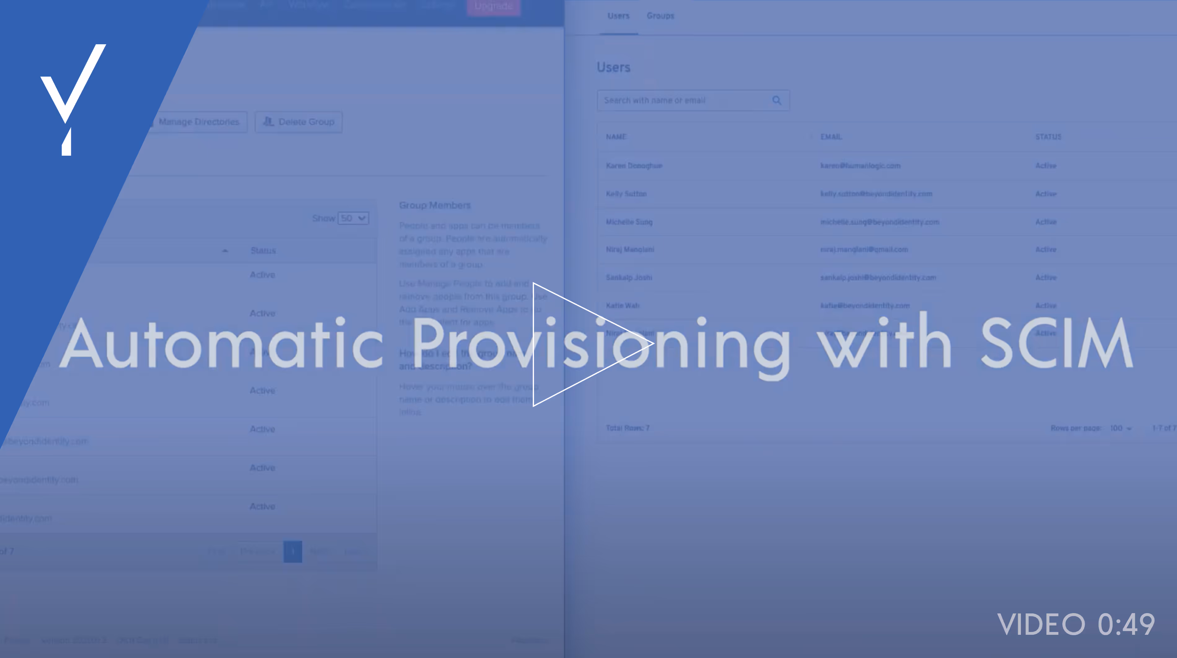 Automatic provisioning with SCIM
