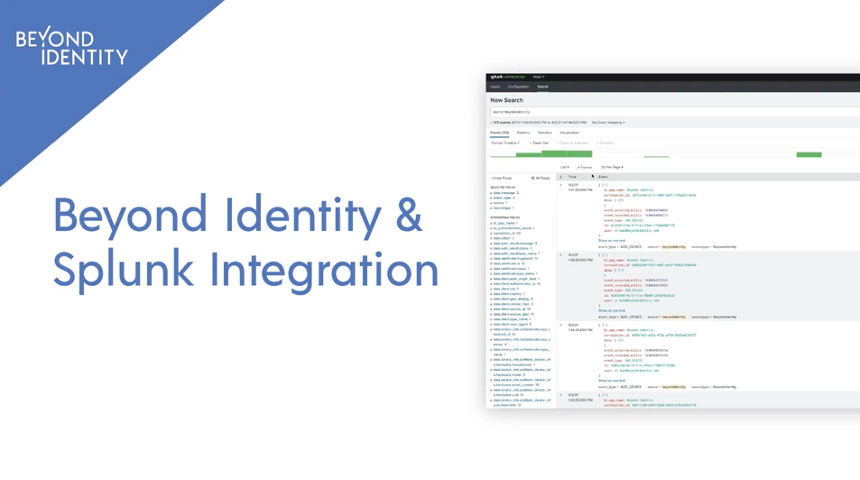 Beyond Identity and Splunk Integration