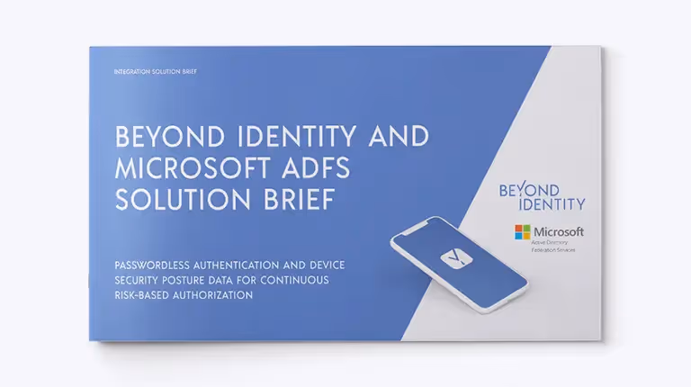 Beyond Identity and Microsoft ADFS